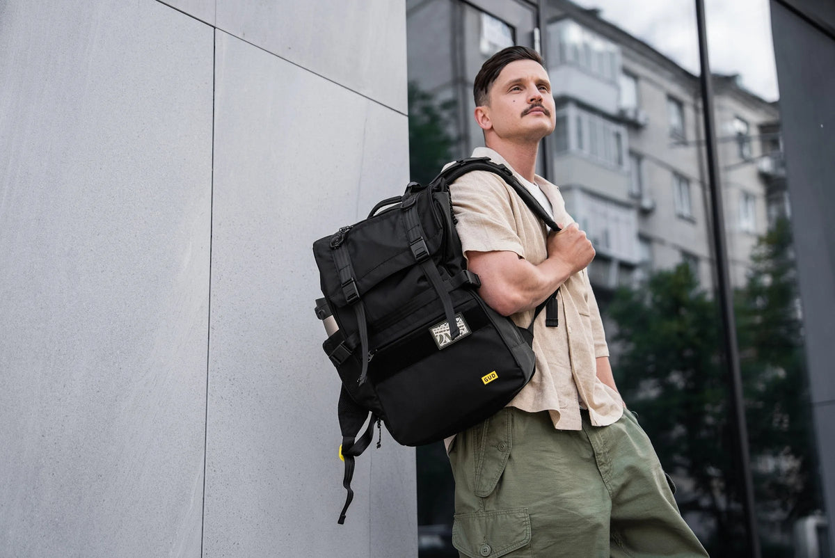 GUD backpack in the city